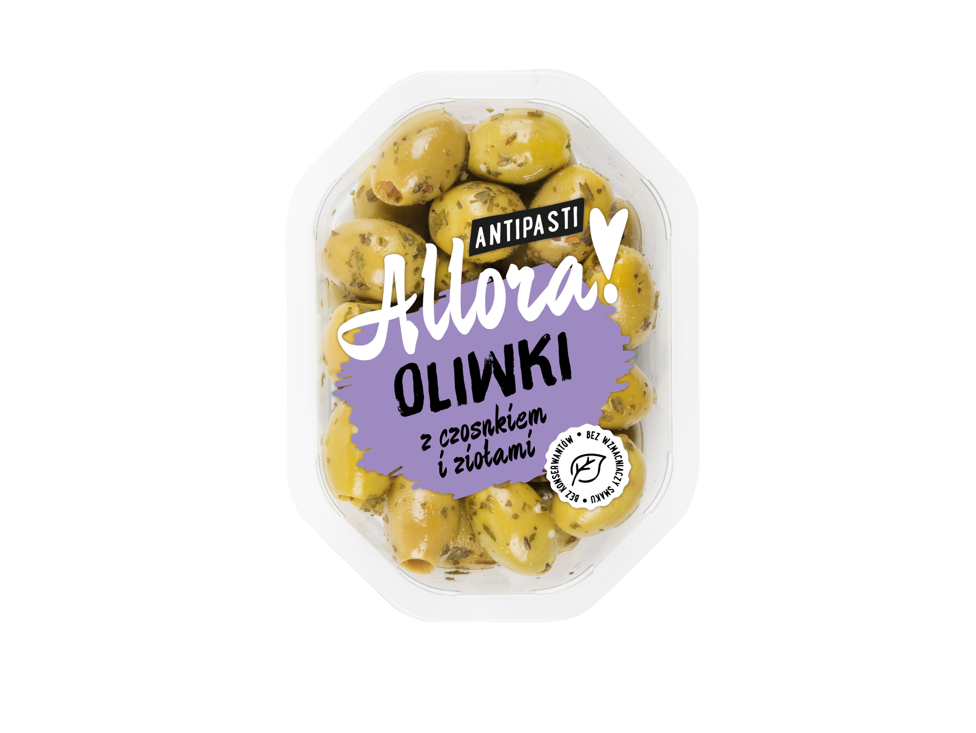 ALLORA Oliwki zielone z ziołami i czosnkiem