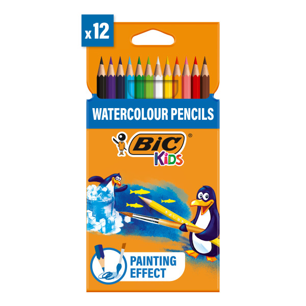BIC Kredki akwarelowe pudełko 12 szt.