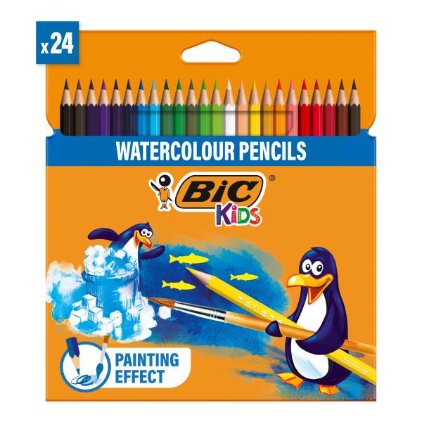 BIC Kredki akwarelowe pudełko 24 szt.