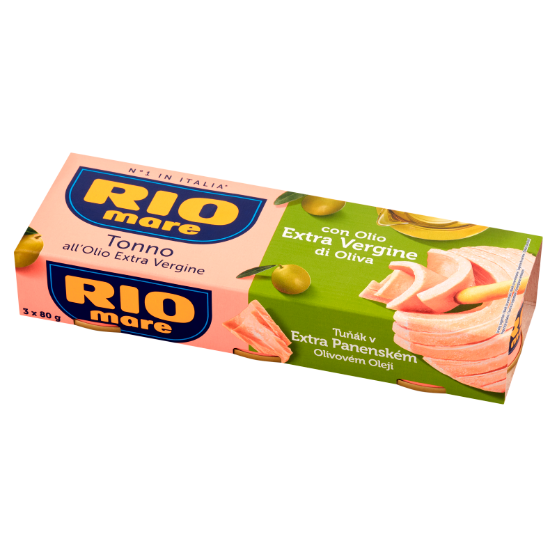 RIO MARE Tuńczyk w oliwie z oliwek extra vergine 3x80g