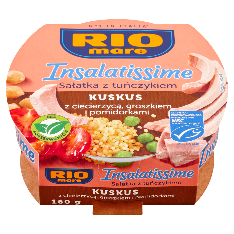 RIO MARE Insalatissime Sałatka z kuskusem, ciecierzycą i tuńczykiem frisco.pl