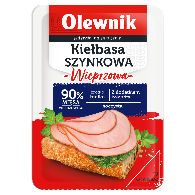 OLEWNIK Kiełbasa szynkowa wieprzowa frisco.pl