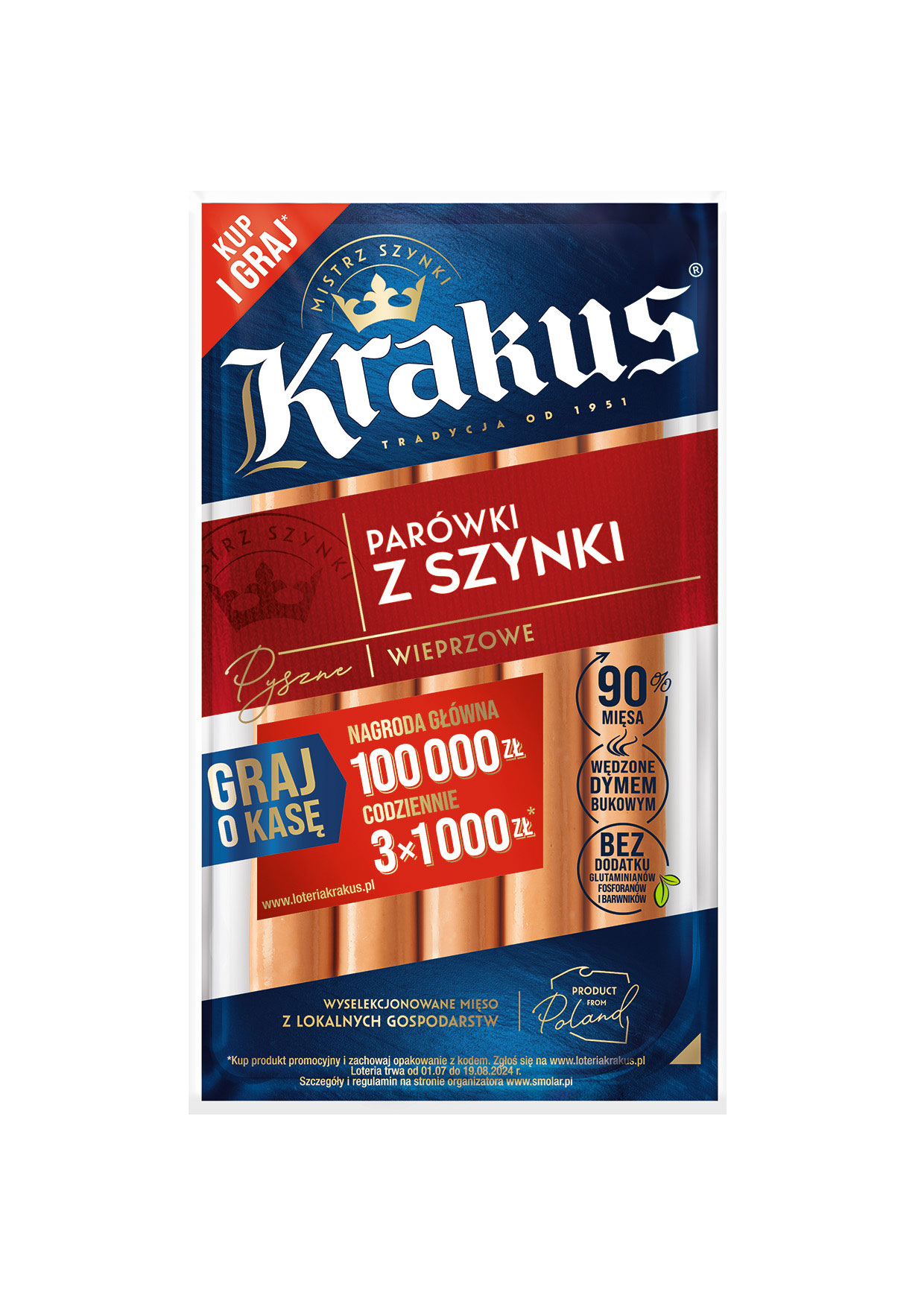 KRAKUS. Parówki z szynki frisco.pl