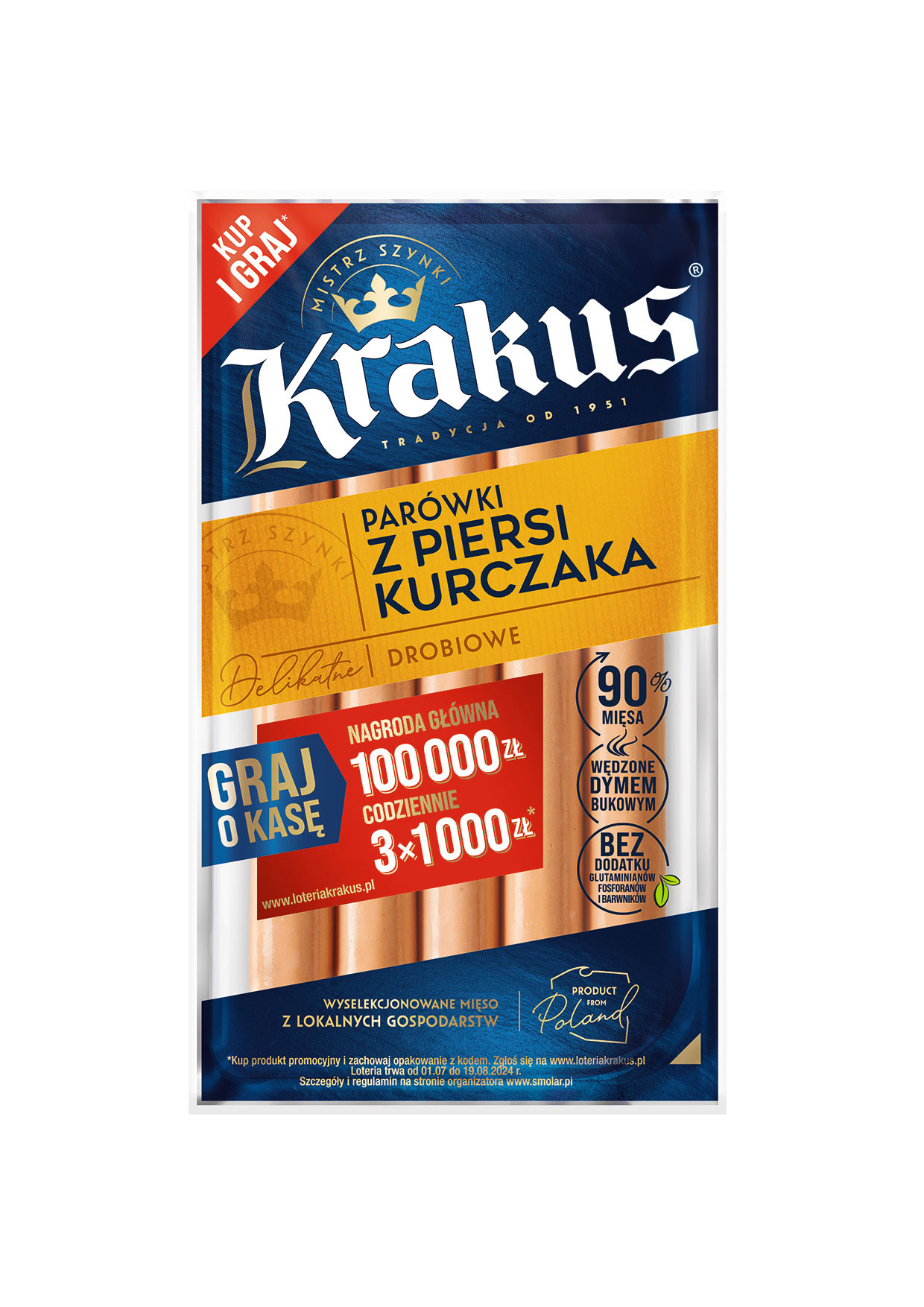 KRAKUS. Parówki z piersi kurczaka frisco.pl