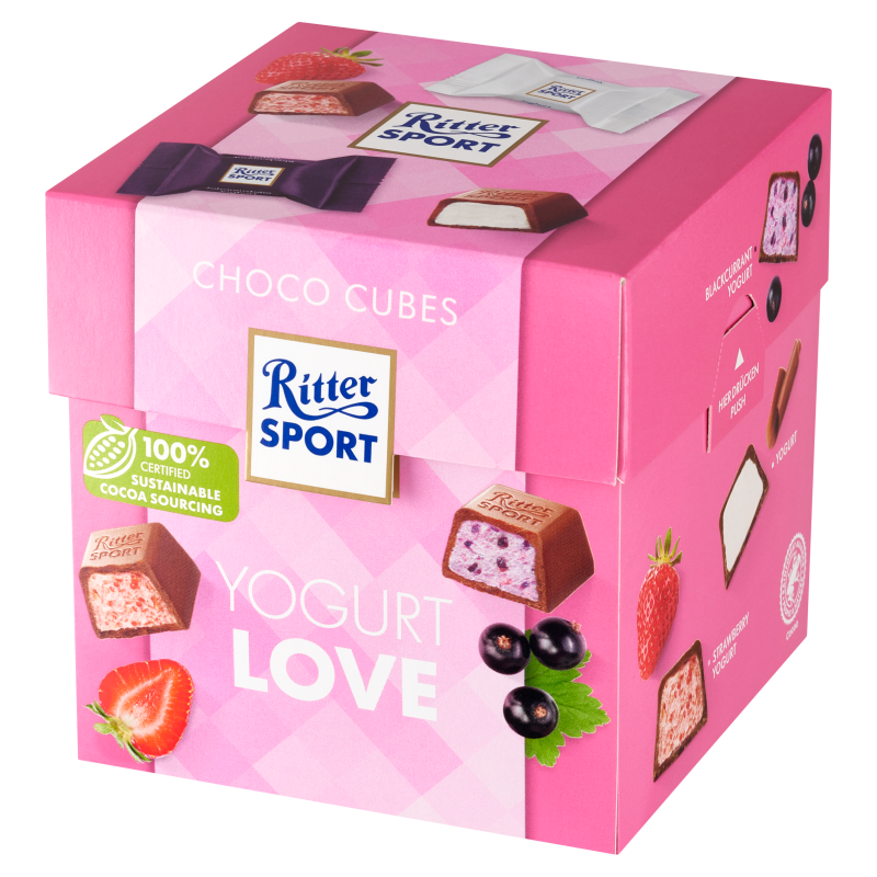 RITTER SPORT Czekoladki Schokowurfel Yogurt love