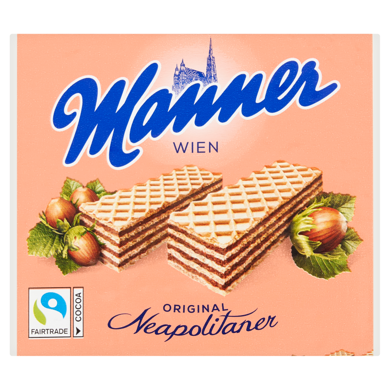 MANNER Wafle z nadzieniem orzechowym