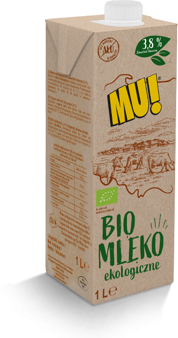 MU! Mleko UHT ekologiczne (3,8 % tł.) BIO