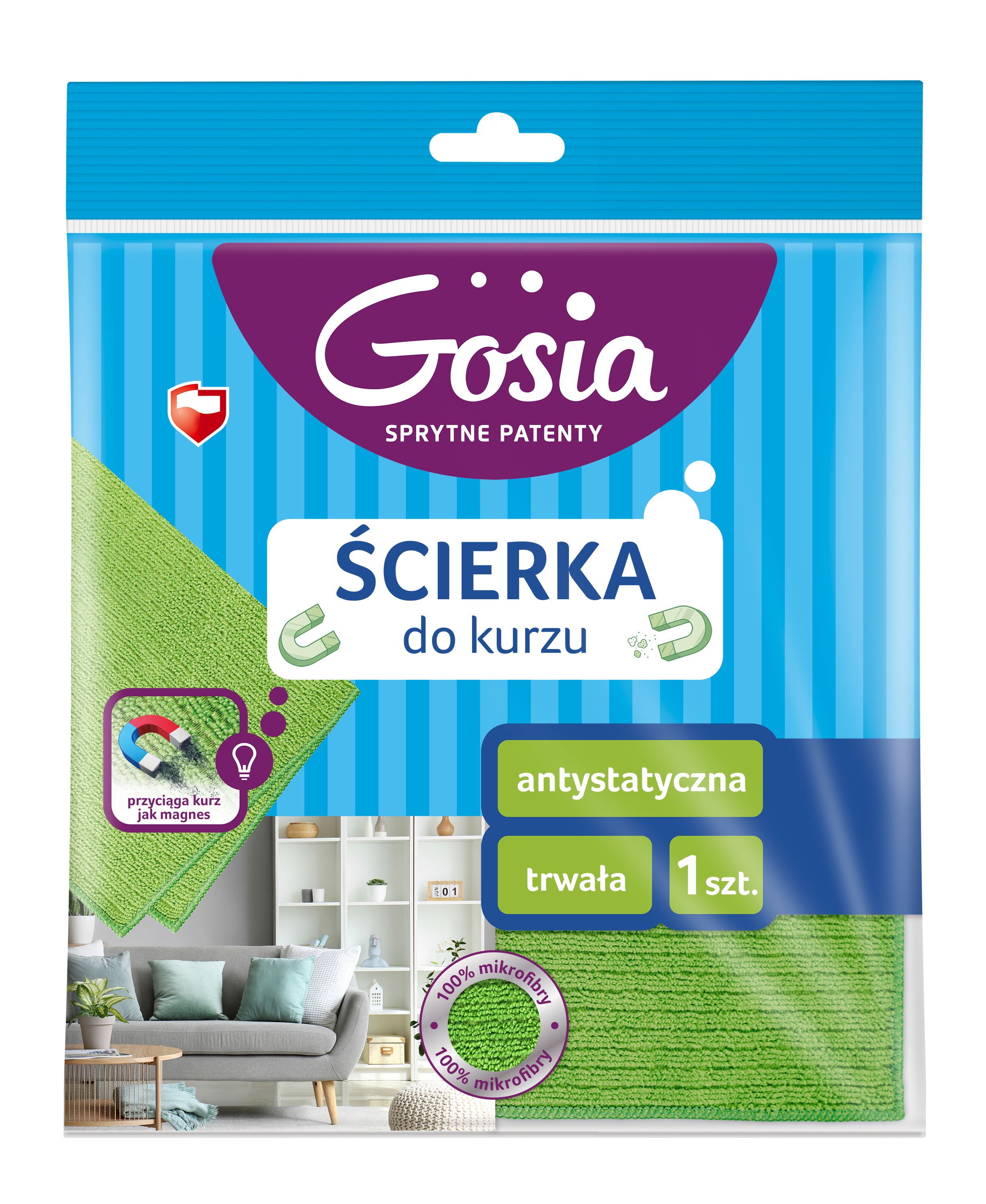 GOSIA Ścierka mikrofibra do kurzu