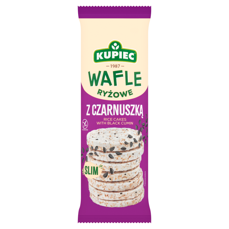 KUPIEC Wafle ryżowe z czarnuszką