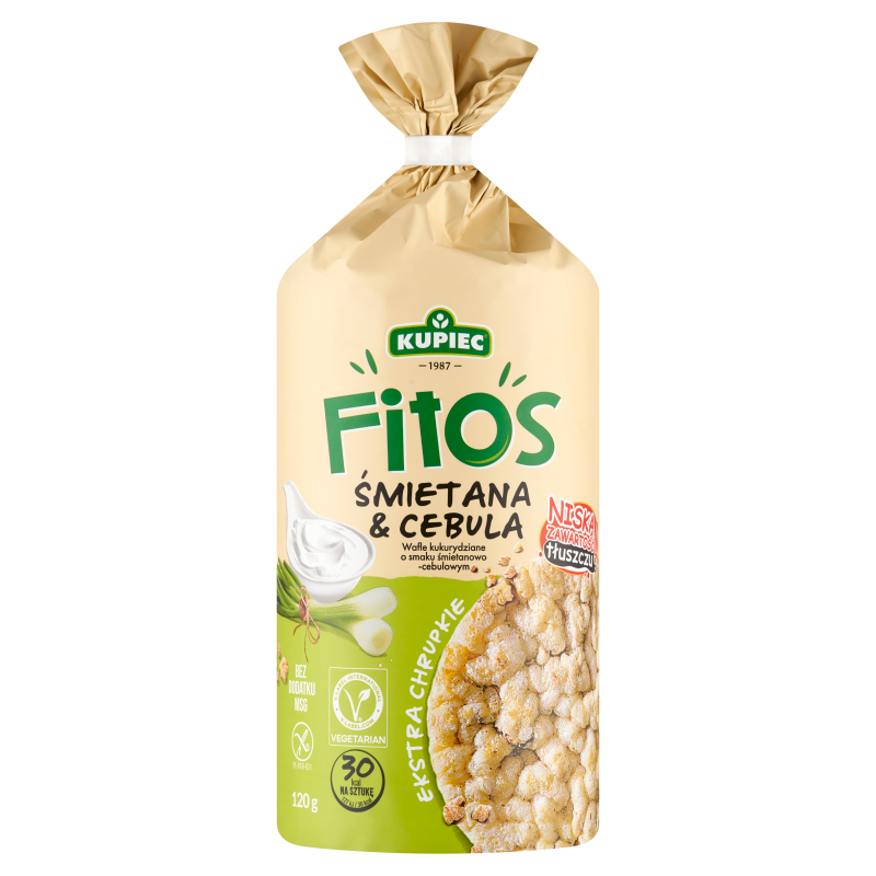 KUPIEC Wafle kukurydziane ŚMIETANA & CEBULA