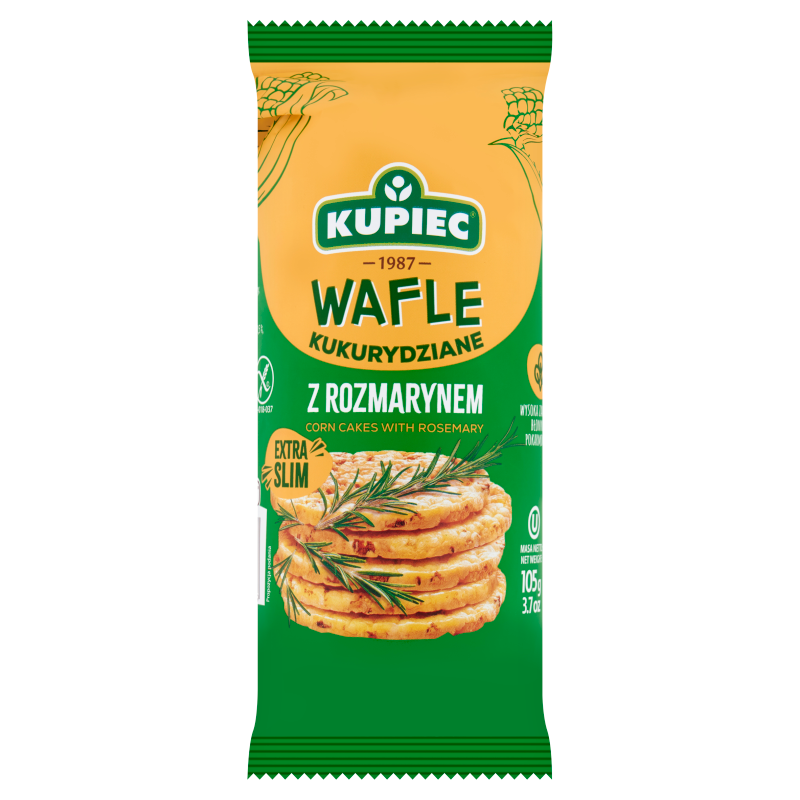 KUPIEC Wafle kukurydziane z rozmarynem