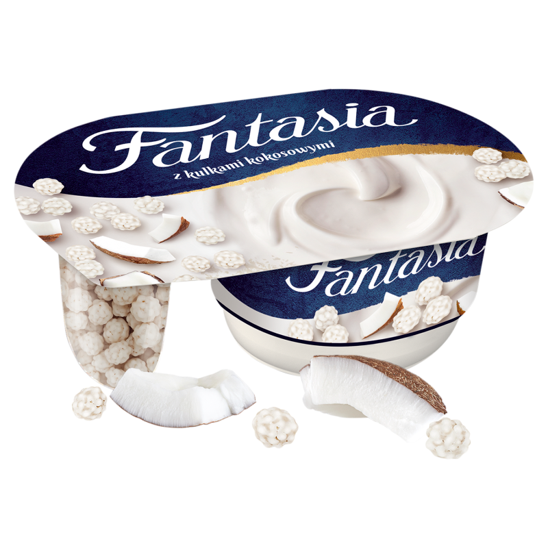 FANTASIA Jogurt kremowy z kulkami kokosowymi frisco.pl