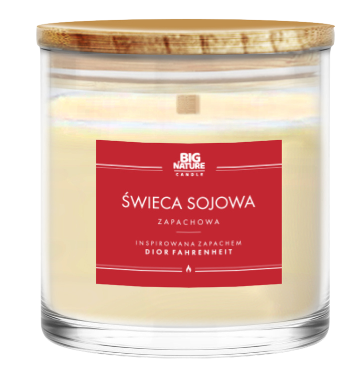 BIG NATURE Świeca sojowa insp. DIOR FAHRENHEIT