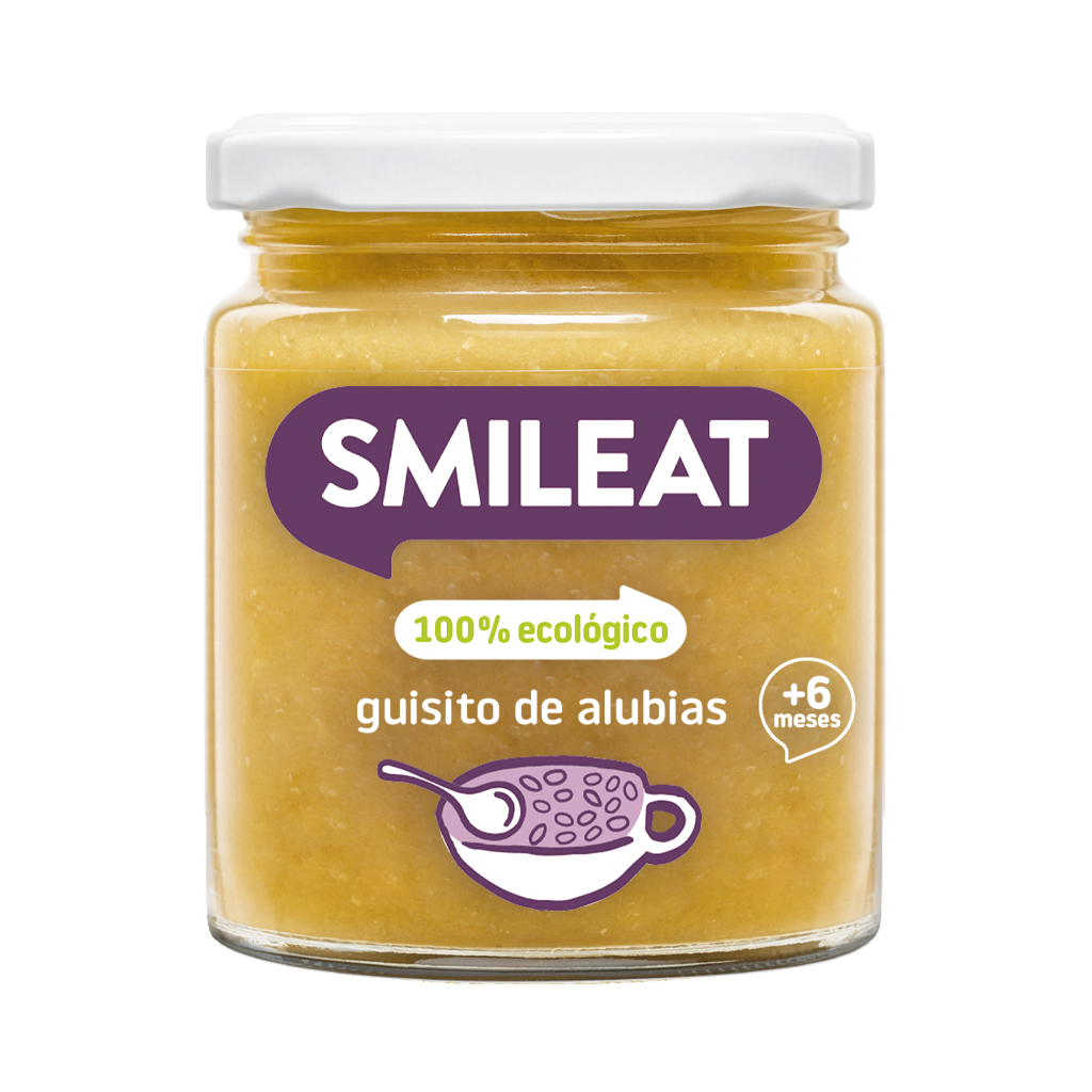 SMILEAT Słoiczek z ekologicznym gulaszem z fasoli po 6 miesiącu BIO