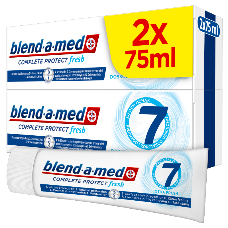 BLEND-A-MED Complete Protect 7 Pasta do zębów Extra Fresh (2 x 75 ml)