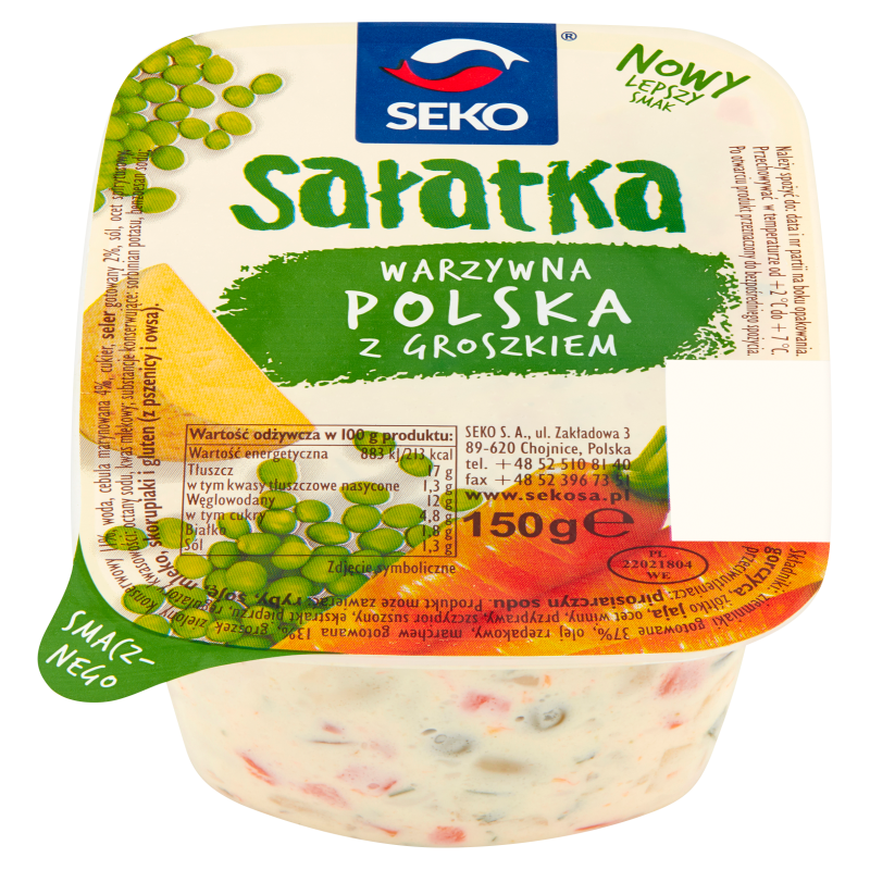 SEKO Sałatka warzywna z groszkiem po polsku