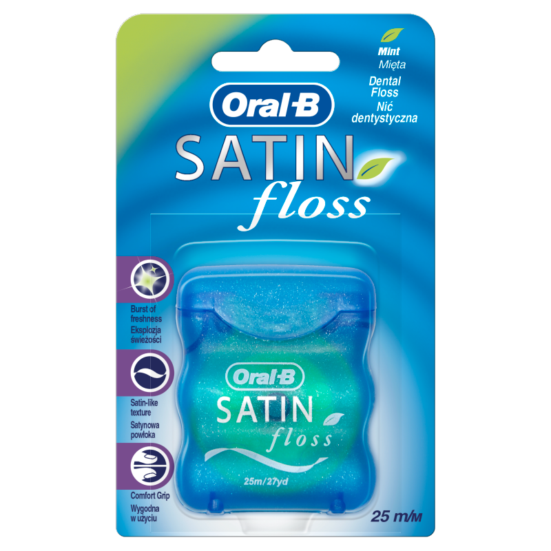 ORAL-B Satin Floss Mint Nić dentystyczna 25 m frisco.pl