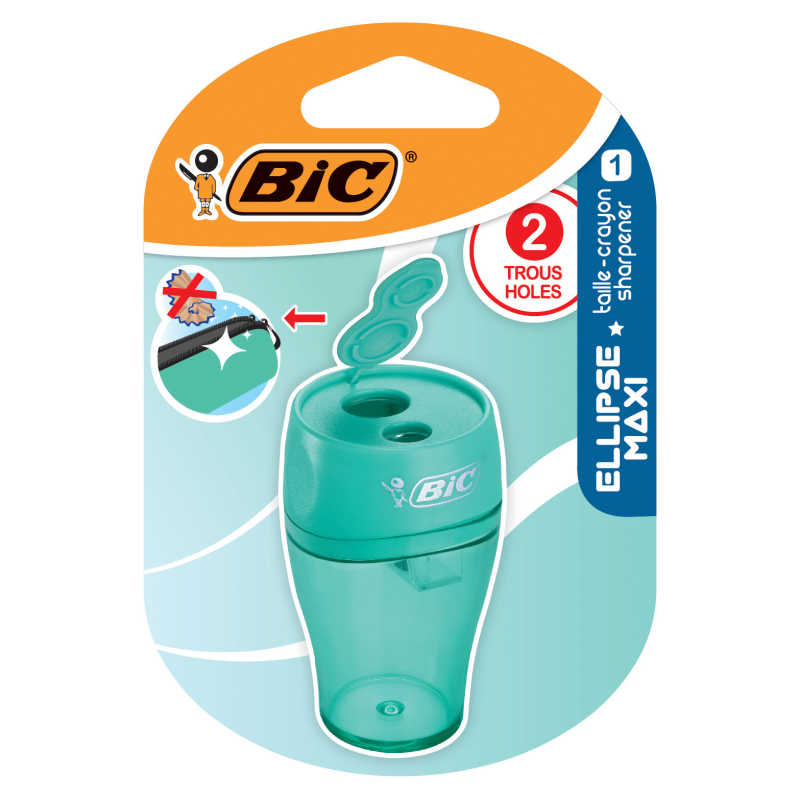 BIC Temperówka 2 otwory mix kolorów blister 1 szt.
