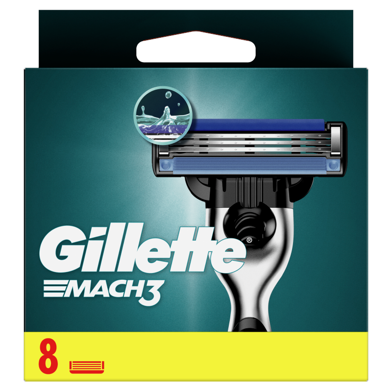 GILLETTE Mach3 Maszynka do golenia - wkład 8 szt.