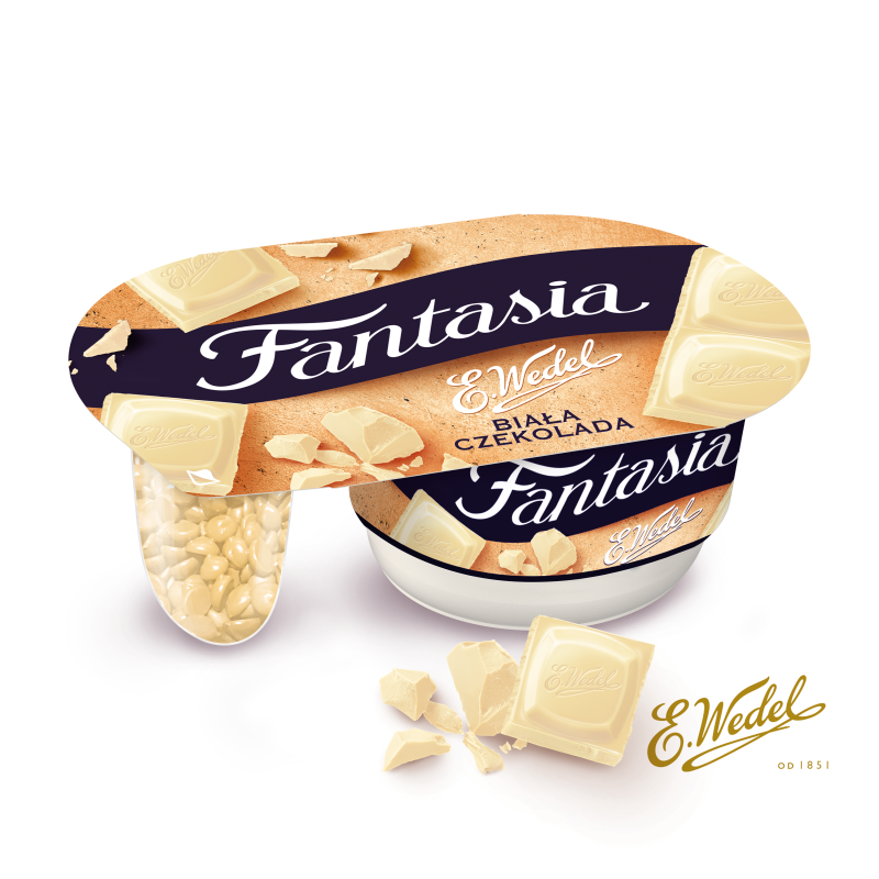 FANTASIA Jogurt kremowy z kawałkami białej czekolady Wedel (edycja limitowana) frisco.pl