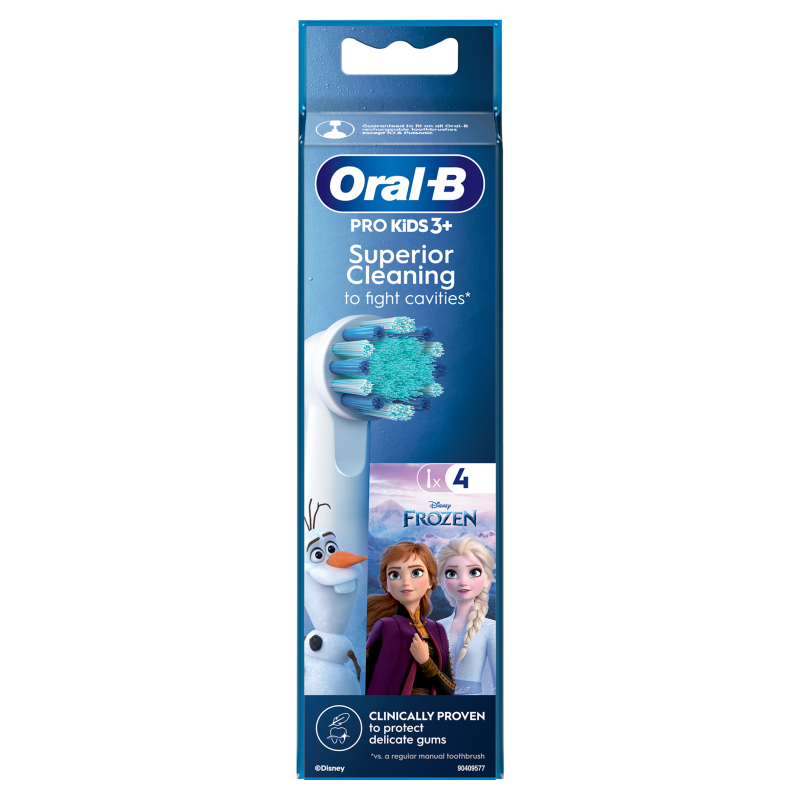 ORAL-B Końcówki dziecięce do szczoteczki Frozen ExtraSoft 4 sztuki