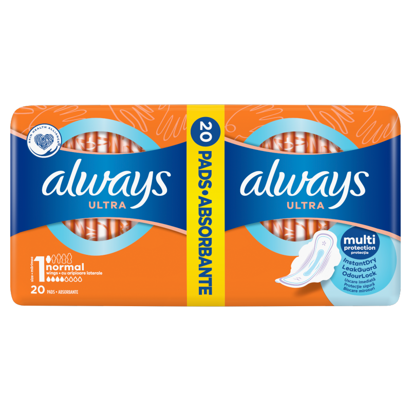 ALWAYS Ultra Normal Podpaski ze skrzydełkami 20 szt.