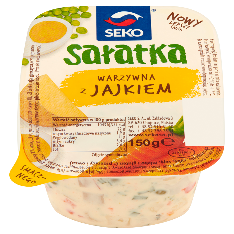 SEKO Sałatka warzywna z jajkiem