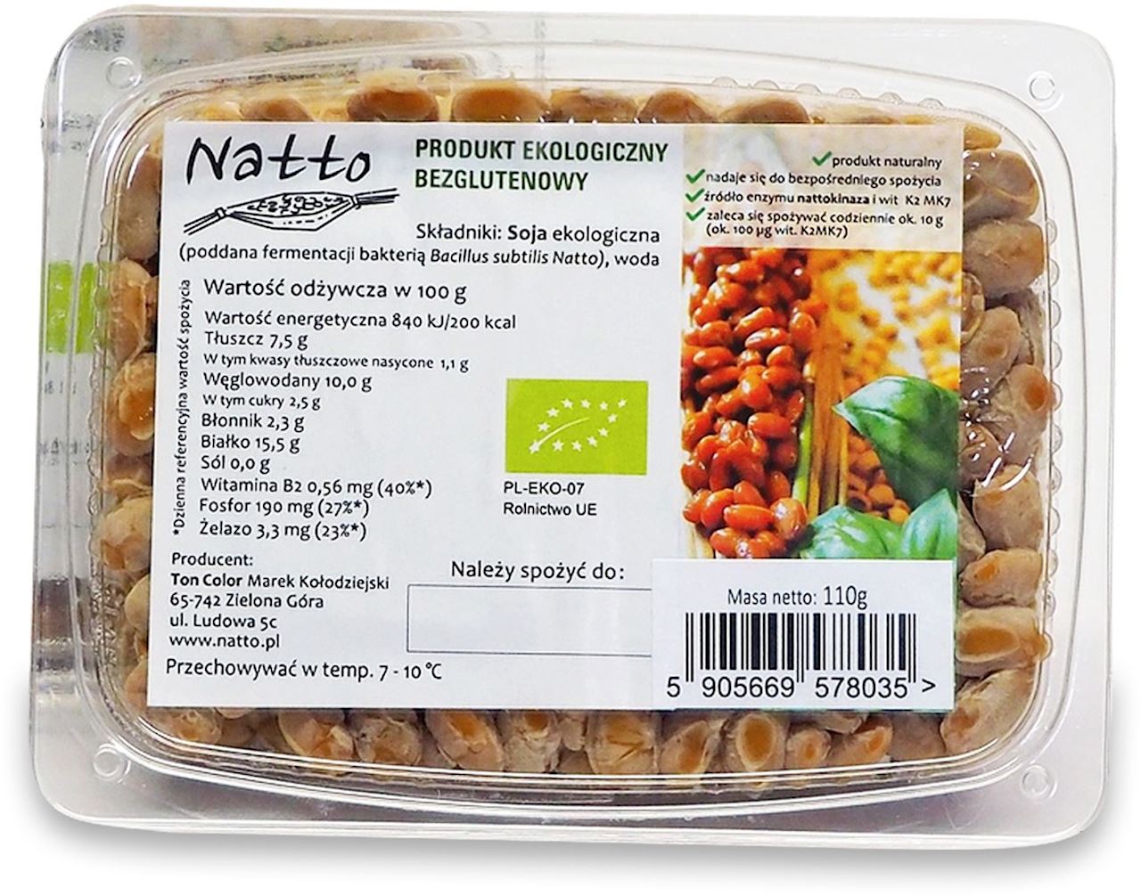 NATTO Sfermentowana soja BIO