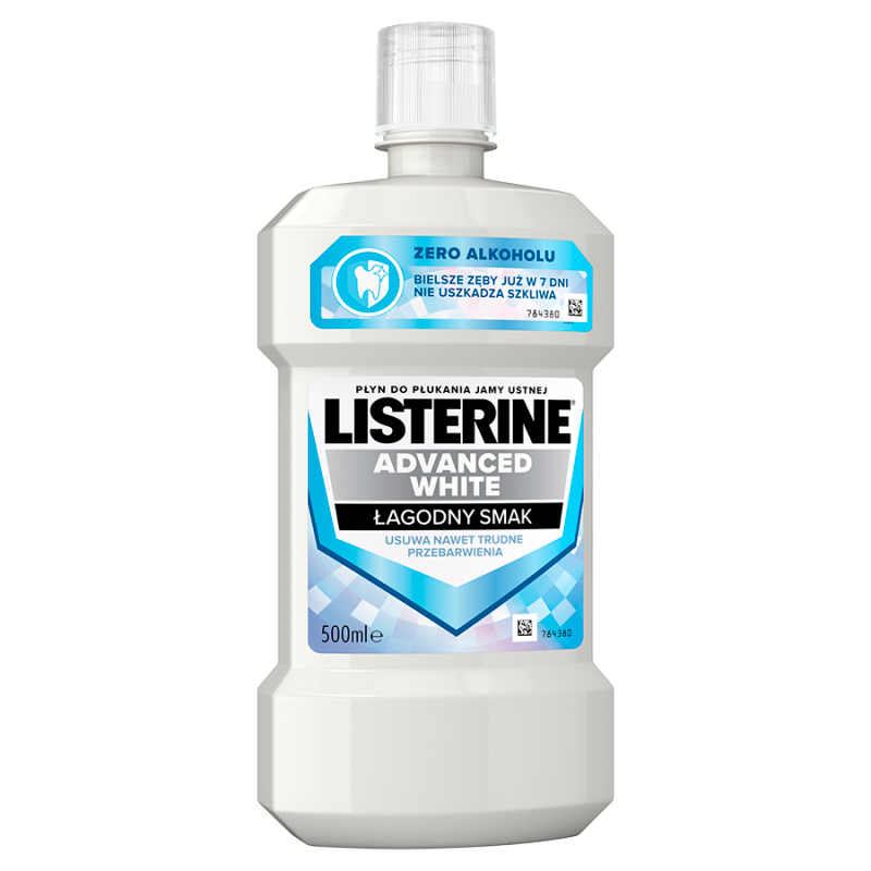 LISTERINE Advanced White Płyn do płukania jamy ustnej Łagodny Smak frisco.pl