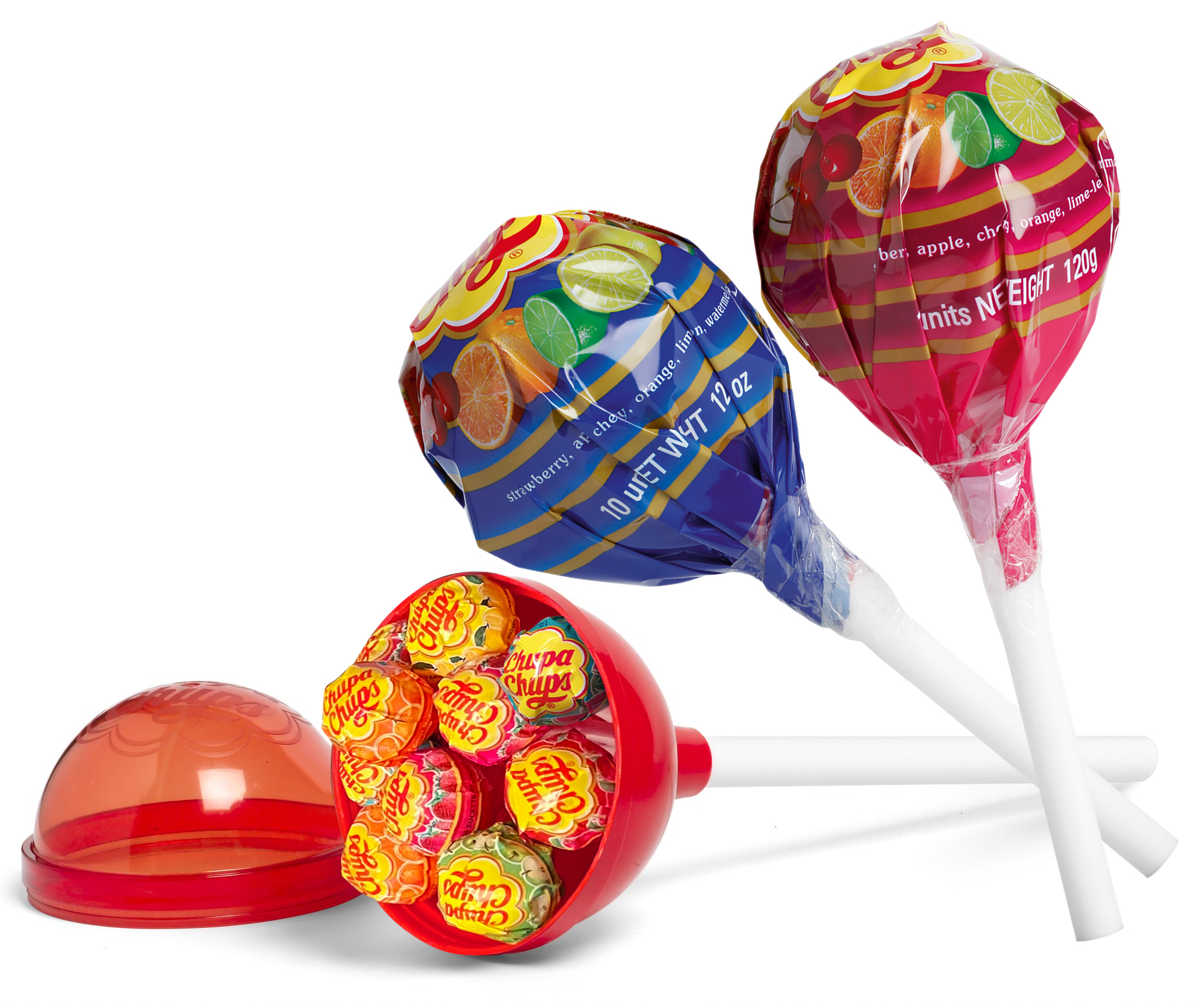 CHUPA CHUPS Lizaki o smaku owocowym 10 sztuk