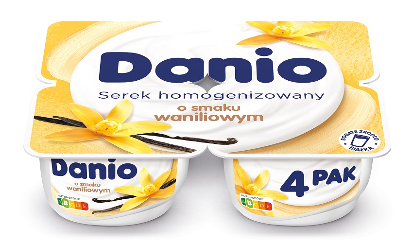 DANIO Serek homogenizowany waniliowy (4x130g)