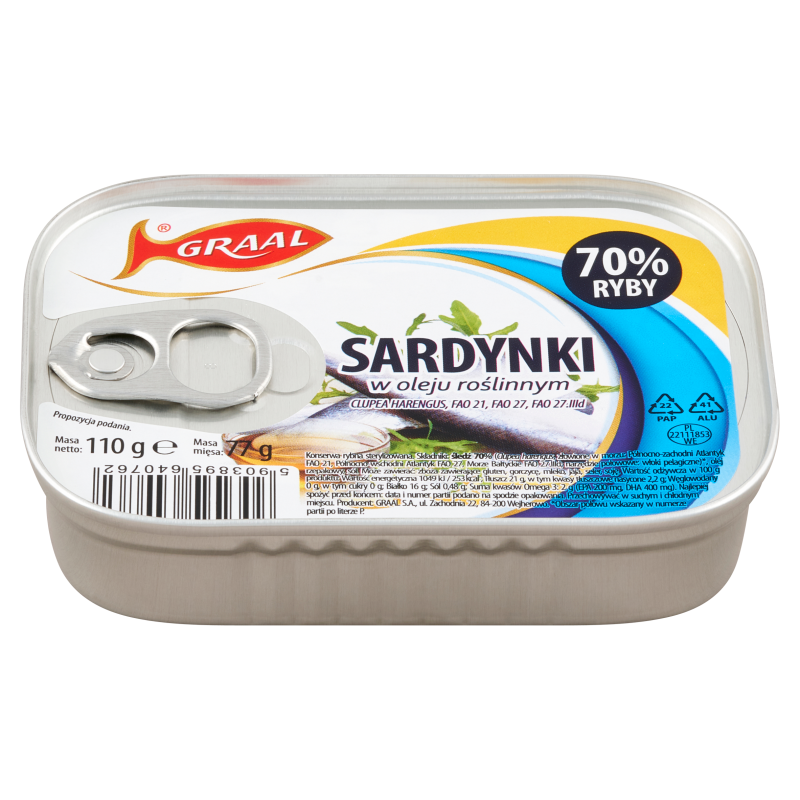 GRAAL Sardynki w oleju roślinnym