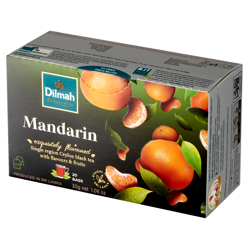 DILMAH Herbata czarna z aromatem mandarynki 20 torebek