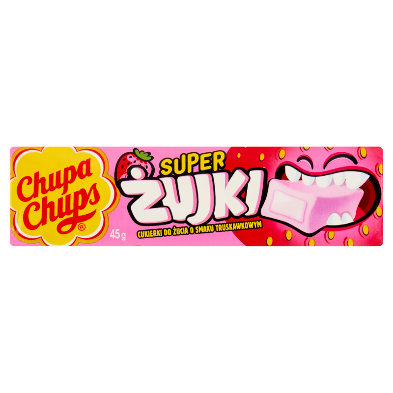 CHUPA CHUPS Super Żujki Truskawkowe