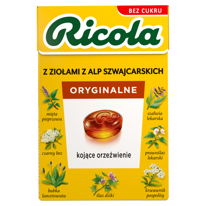 RICOLA Cukierki Oryginalne