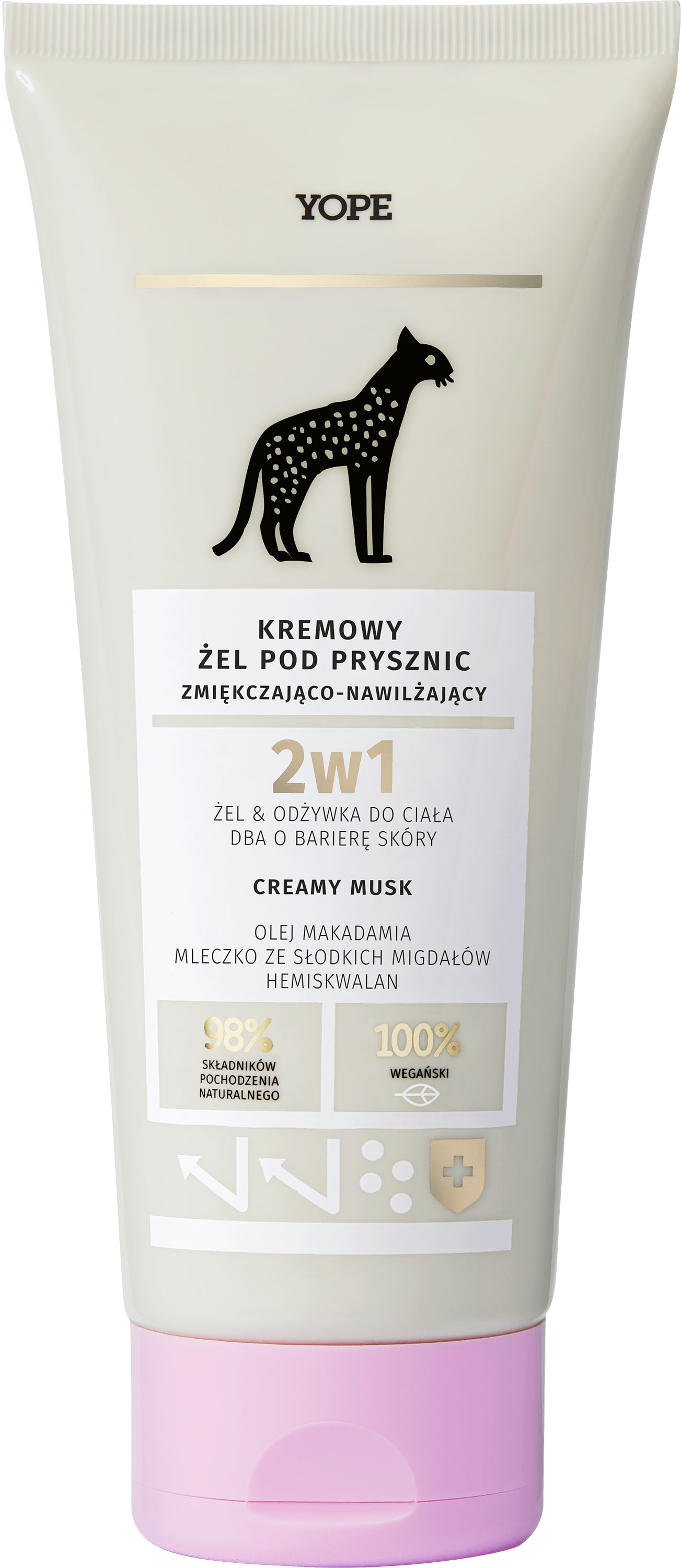 YOPE Creamy Musk Zmiękczająco-nawilżający kremowy żel pod prysznic