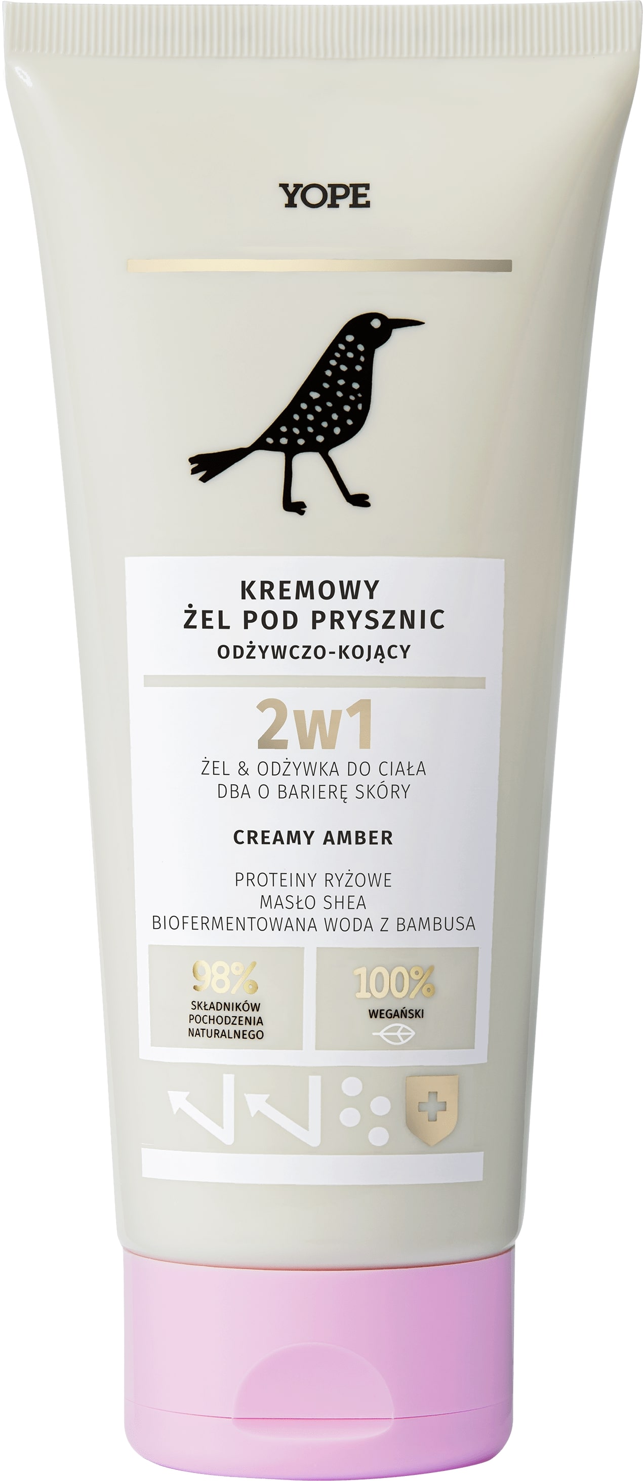 YOPE Creamy Amber Odżywczo-kojący kremowy żel pod prysznic
