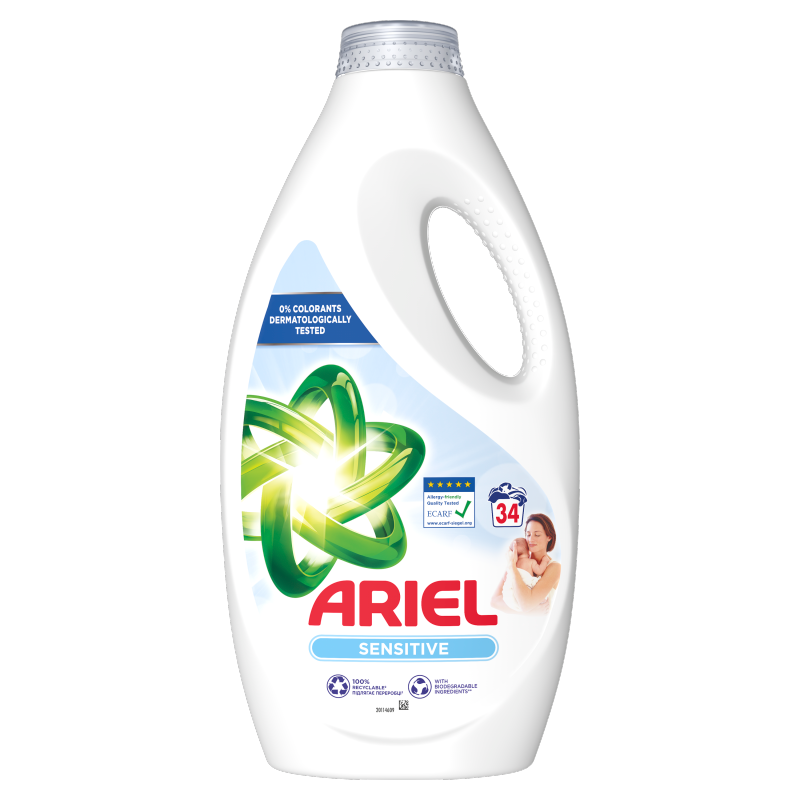 ARIEL SENSITIVE Płyn do prania 34 prań frisco.pl