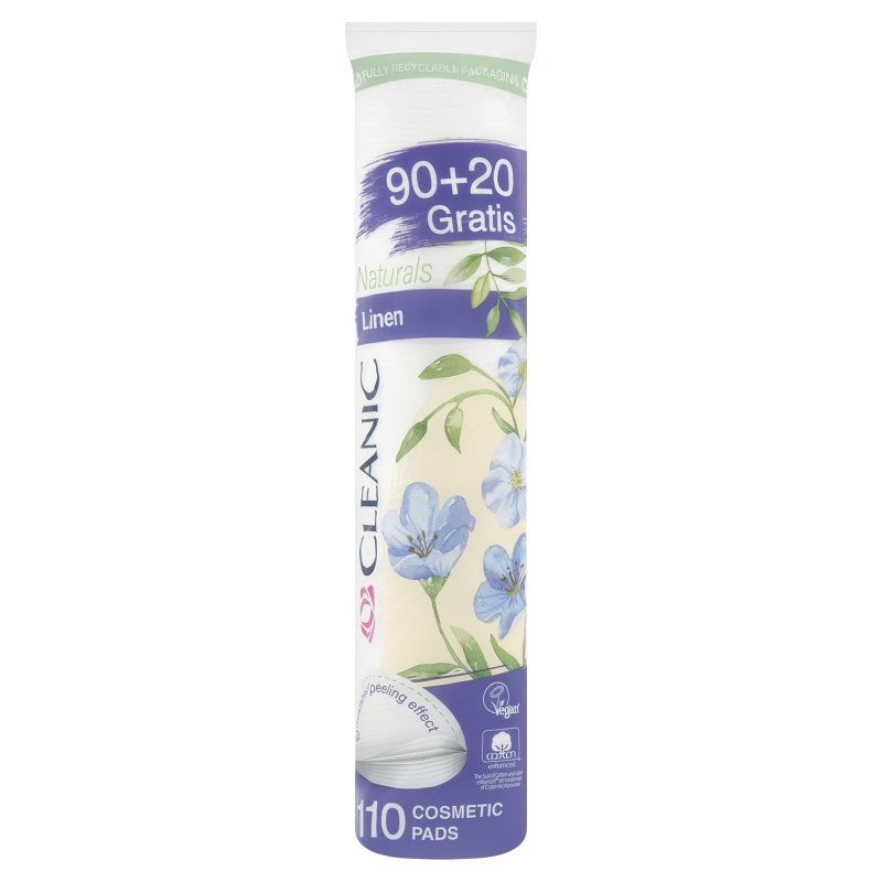 CLEANIC Naturals Linen Płatki kosmetyczne 90 szt.