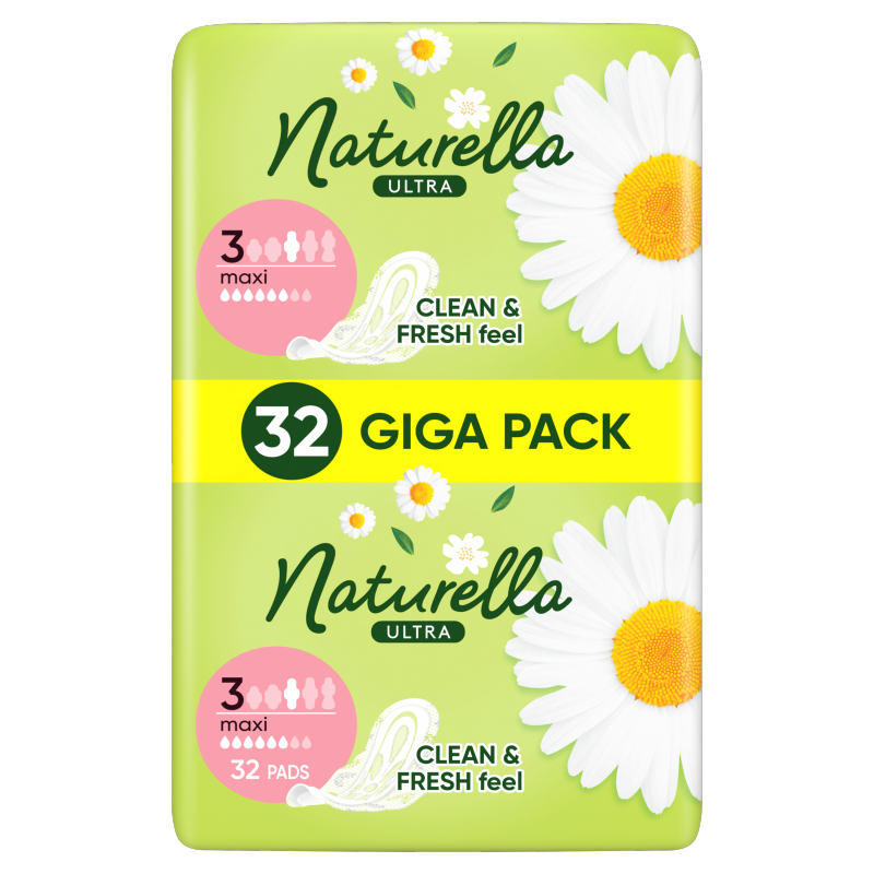 NATURELLA Podpaski ze skrzydełkami 32 szt.