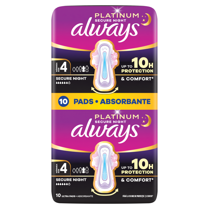 ALWAYS PLATINUM Podpaski Secure Night 10 szt.