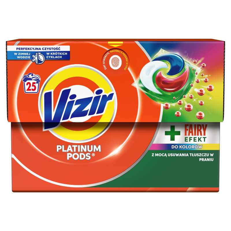 VIZIR Platinum PODS Kapsułki do prania Fairy Effect 25 szt.