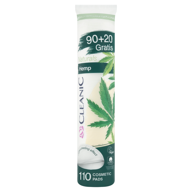 CLEANIC Naturals Hemp Płatki kosmetyczne 90 szt.