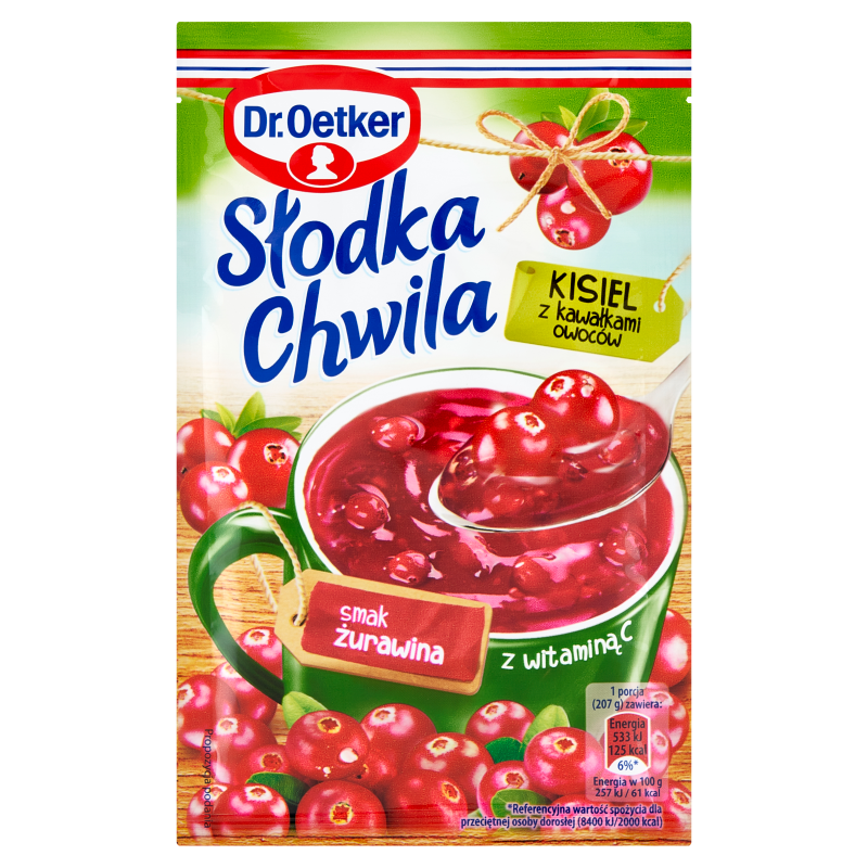 DR. OETKER Słodka Chwila Kisiel o smaku żurawinowym frisco.pl