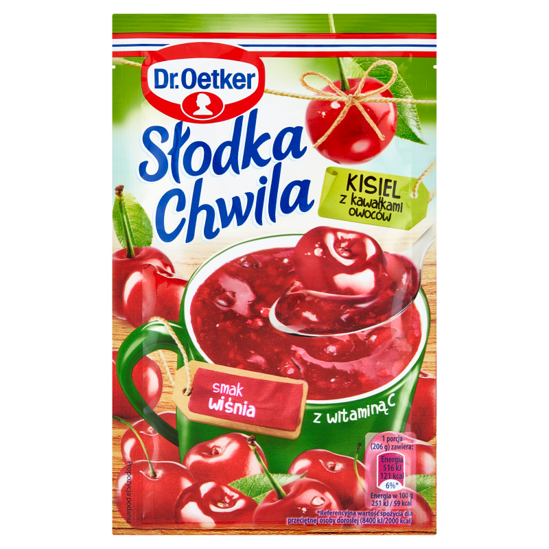 DR. OETKER Słodka Chwila Kisiel o smaku wiśniowym frisco.pl