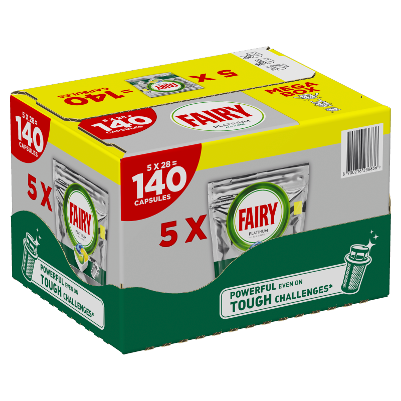 FAIRY PLATINUM Kapsułki do zmywarki 5x28szt.