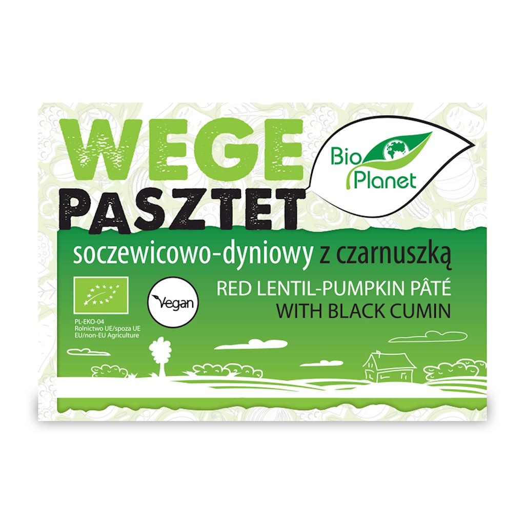BIO PLANET Pasztet soczewicowo-dyniowy z czarnuszką