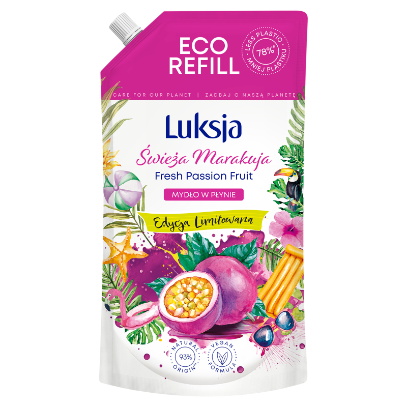LUKSJA Mydło w płynie Passion Fruit - zapas