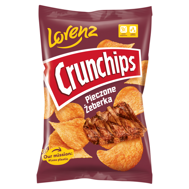 CRUNCHIPS Chipsy ziemniaczane o smaku pieczone żeberka frisco.pl