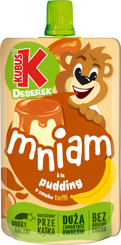 KUBUŚ Deserek mniam a'la pudding o smaku toffi
